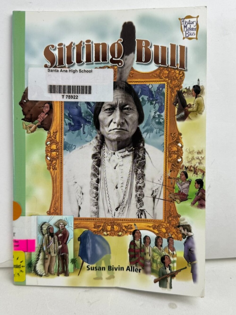 Sitting Bull History Maker Bios Susan Bivin Aller Paperback Book Ex-Library